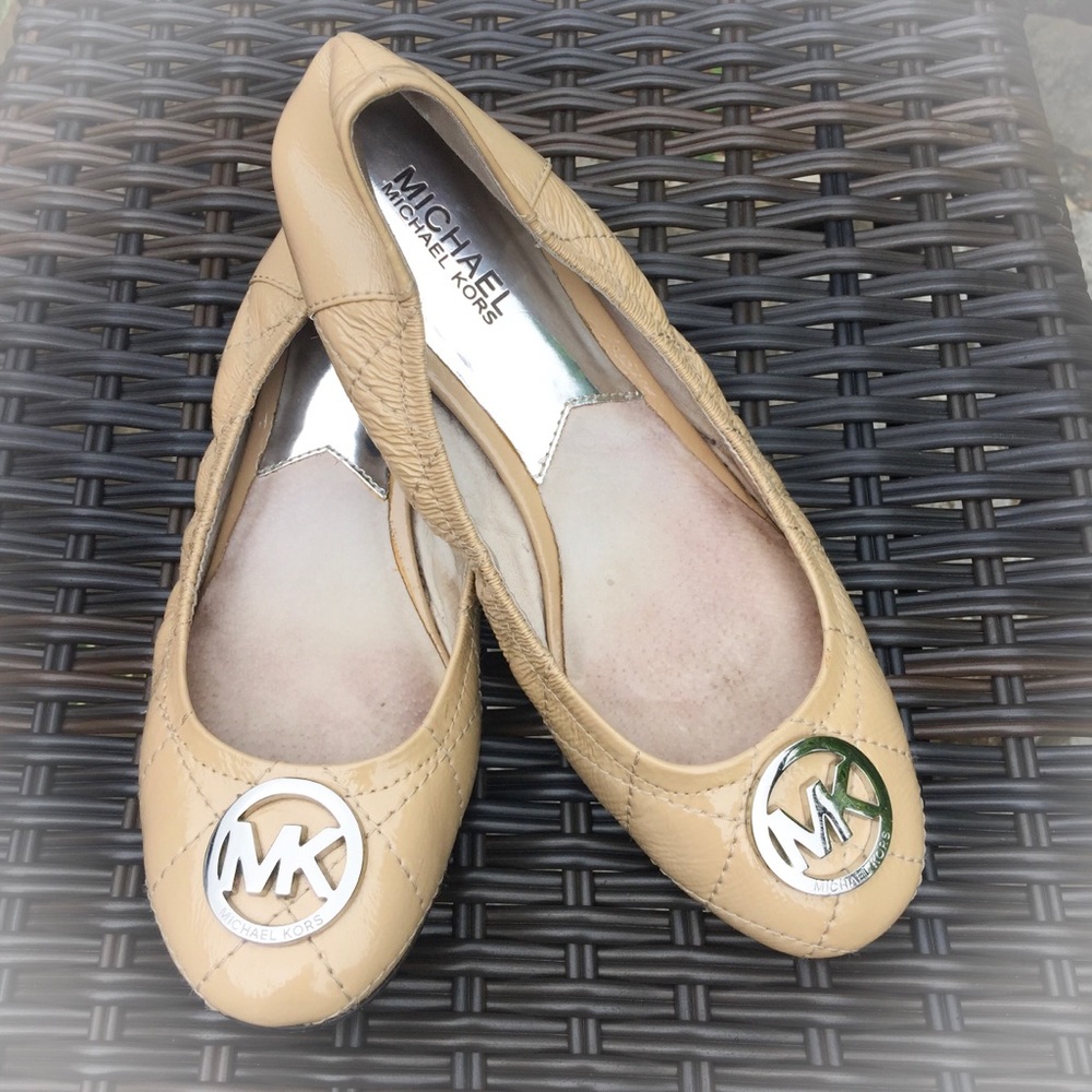 Michael Kors Quilted Leather Ballet Flats 7.5